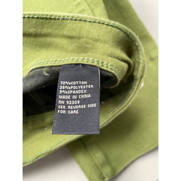 DG2 by Diane Gilman Jean Size 2 Virtual Stretch Denim Straight Leg Pull On Pesto - Picture 8 of 10